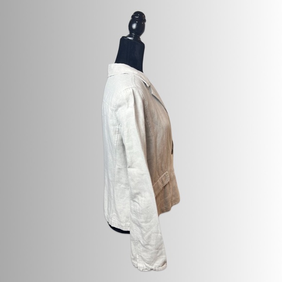 Caslon Linen/Cotton Blend Single Breast, Double Button, Casual Blazer, Sz Large - Picture 7 of 11